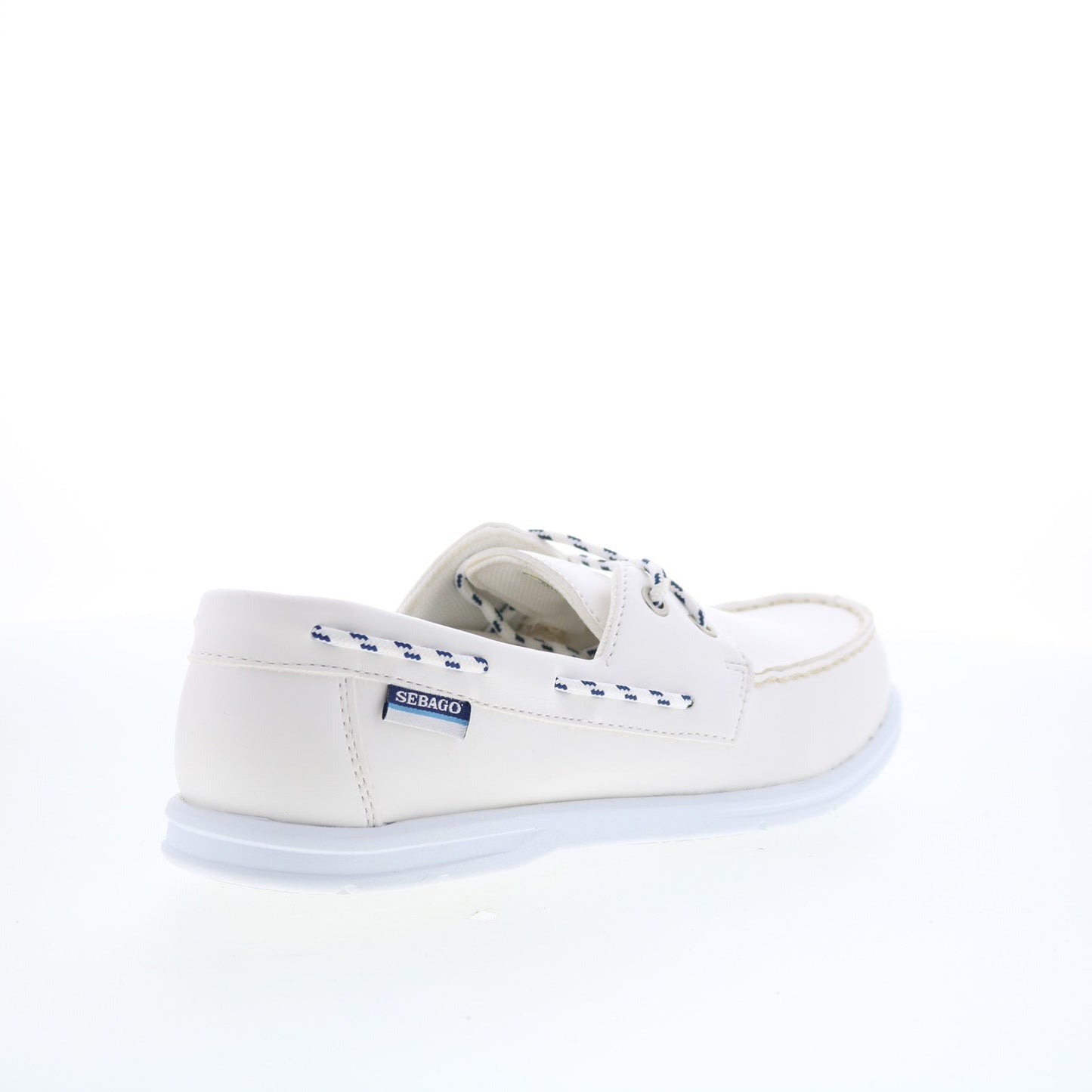 Sebago Jackman 72113LW-911 Womens White Loafers & Slip Ons Boat Shoes