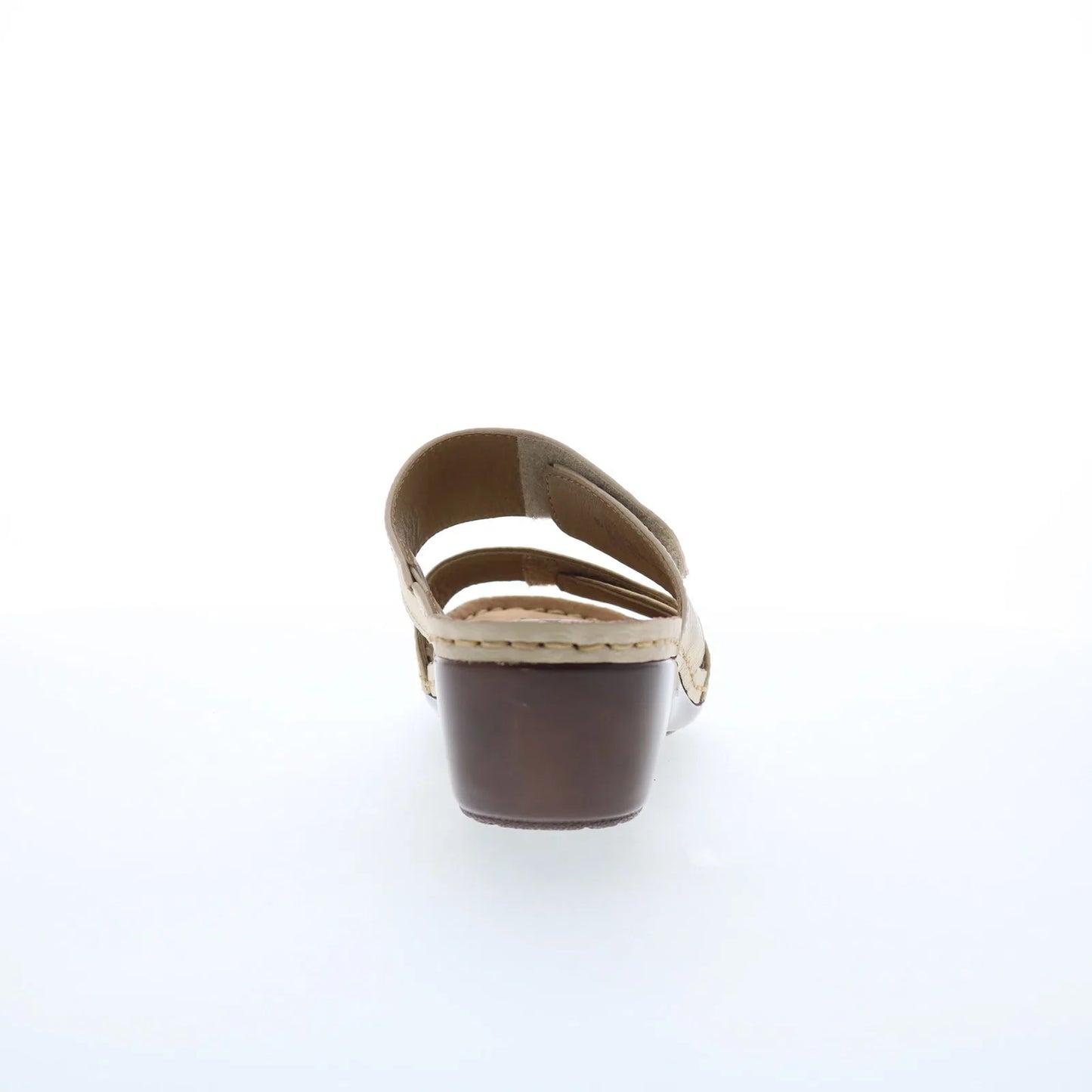 Softspots Panama 7337103 Womens Beige Leather Wedges Sandals Shoes