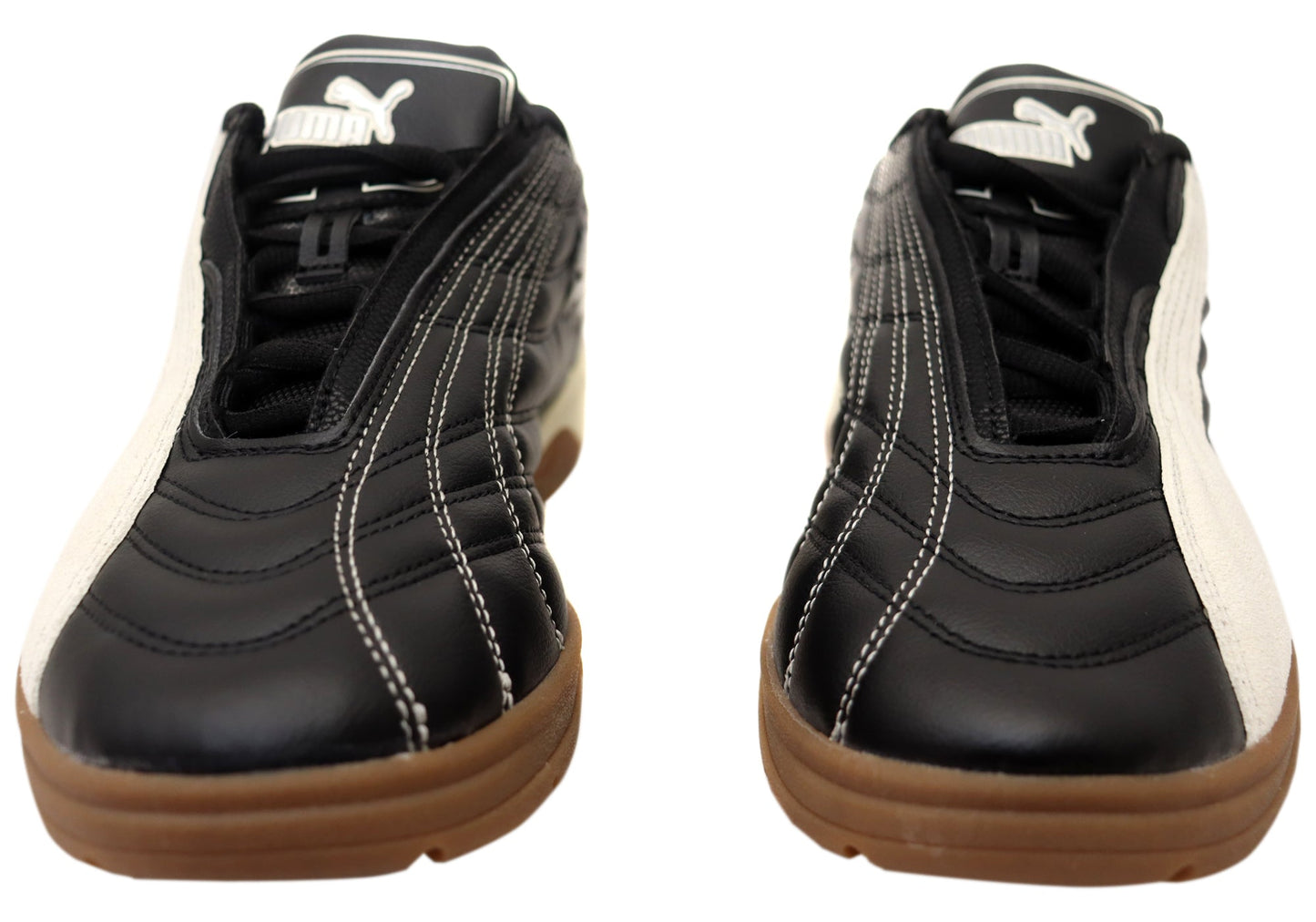 Puma Tifosi Calcio LS Mens Comfort Lace Up Casual Shoes Black Alpine
