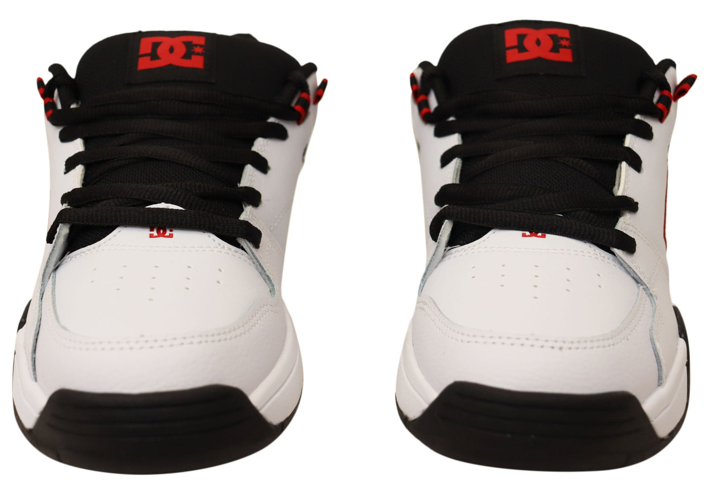 DC Shoes Mens Comfortable Leather Versatile Shoes White