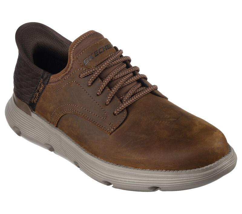 Men's Wide Fit Skechers 205046W Slip-ins Garza Gervin Trainers - Dark Brown