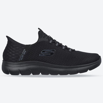 Men's Wide Fit Skechers Slip-ins 232457 High Range Summits Trainers -  Black