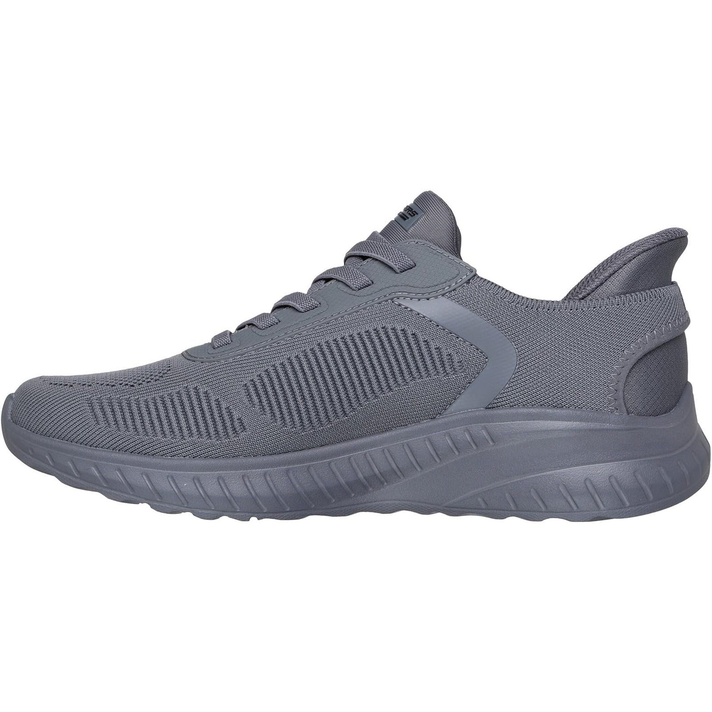 Men's Wide Fit Skechers Slip-ins 118312 Bobs Sport Squad Chaos Solid Step Trainers