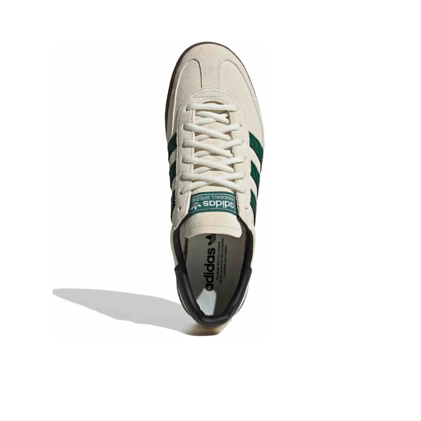 Adidas Originals Men's Off White/Green Handball Spezial Sneakers