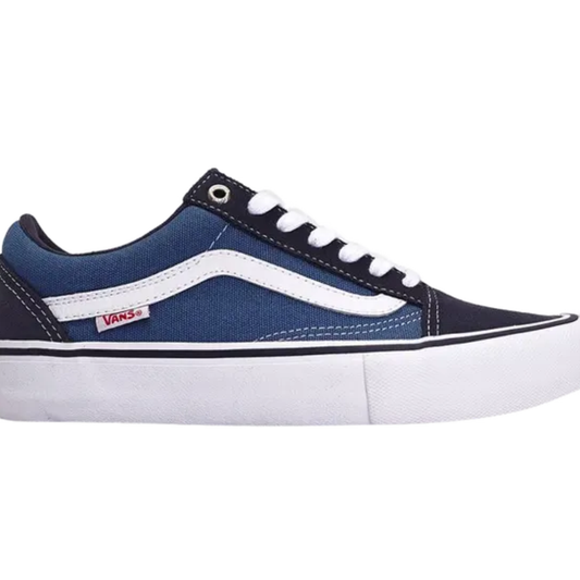 Vans Mens Blue Old Skool Pro 'Navy' Sneakers, VN000ZD40NS