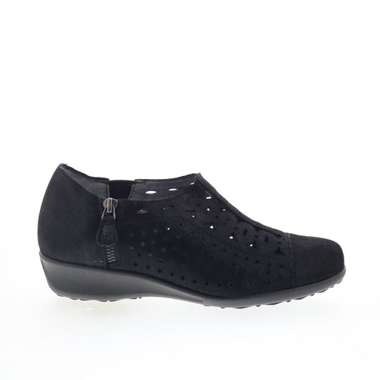 Drew Metro 14794-16 Womens Black Narrow Leather Lifestyle Sneakers Shoes
