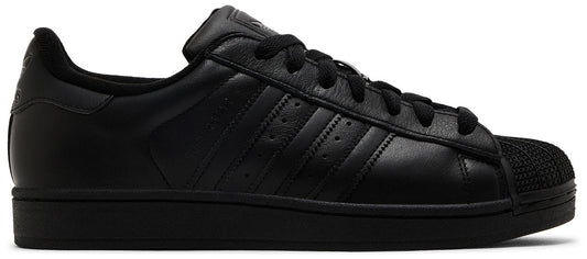 Adidas Originals Men's All Black Superstar II Sneakers, JI0081 (Damaged Box)