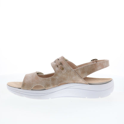 Drew Selina 17203-70 Womens Brown Wide Synthetic Slingback Sandals Shoes