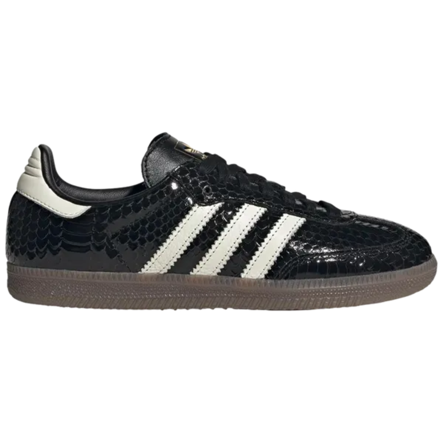 Adidas Originals Women's Black Snakeskin Samba OG Sneakers, IH9015