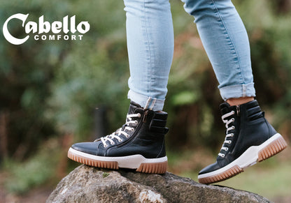 Cabello Comfort Petra Womens European Comfortable Leather Boots