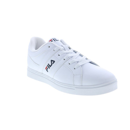 FILA Men's Boca On The 8 Sneakers, White/Navy/Red, 1BM00164-125