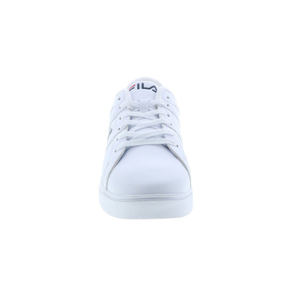 FILA Men's Boca On The 8 Sneakers, White/Navy/Red, 1BM00164-125