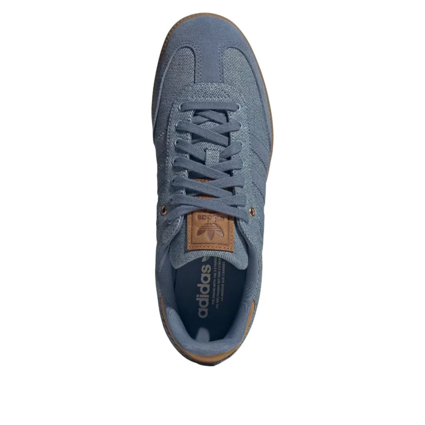 Adidas Originals Men's Denim Blue Samba OG Sneakers, IH6816