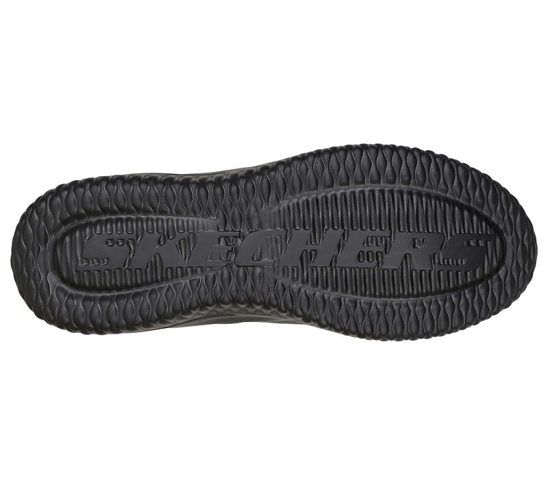 Mens Wide Fit Skechers Street Wear Delson 3.0 210308 Luxury Walking Trainers - Black