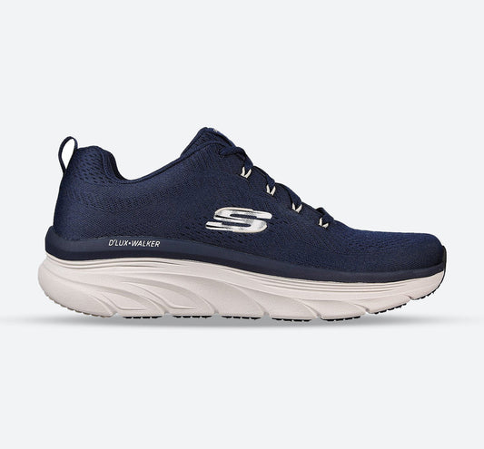 Men's Wide Fit Skechers 232364 Relaxed Fit Meerno D'lux Walker Trainers - Navy