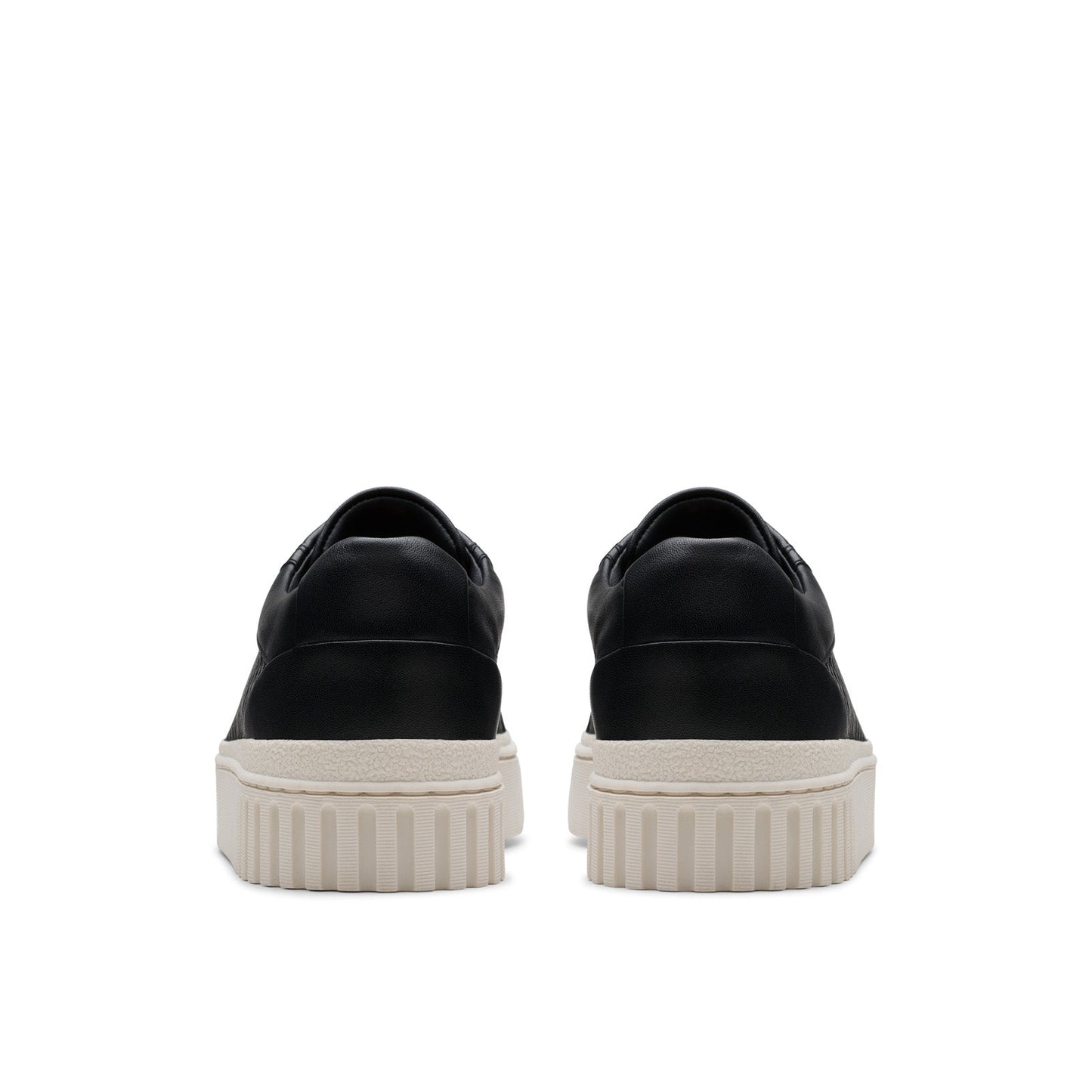 Clarks Mayhill Bay 26181205 Womens Black Leather Lifestyle Sneakers Shoes