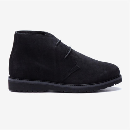 Men's Wide Fit Tredd Well William 22759 Suede Dress Boots - Black