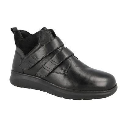 Men's Wide Fit DB Solomon Boots - Black Lea / Suede