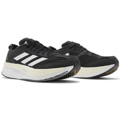 Adidas Men's Black/White Adizero Boston 11 Wide Sneakers, GV9630 (No Box)