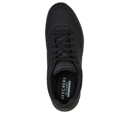 Men's Wide Fit Skechers 52458 Uno - Stand On Air Walking Trainers