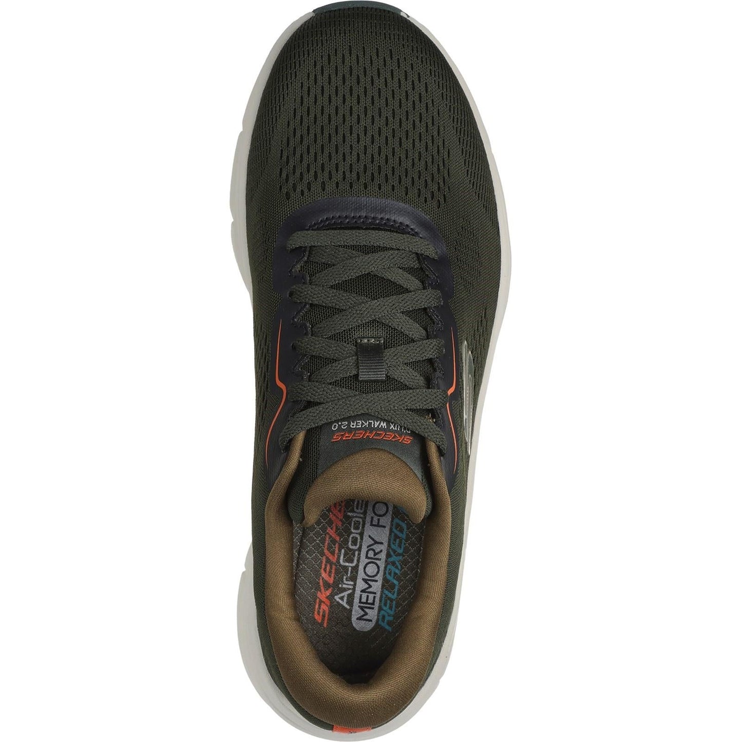 Men's Wide Fit Skechers 232714 D'lux Walker 2.0 Swave Trainers