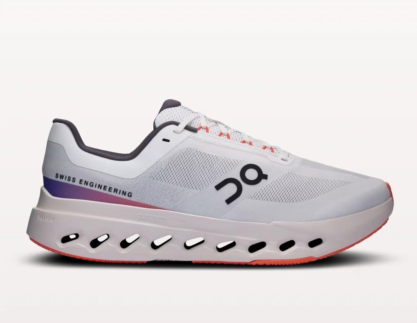 Men's Wide Fit On Cloudsurfer Next Wide Training Shoes - White/Flame