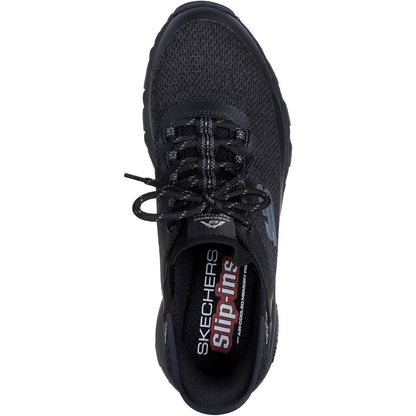 Men's Wide Fit Skechers 237309 Slip-ins Max Protect Assembly Trainers - Black
