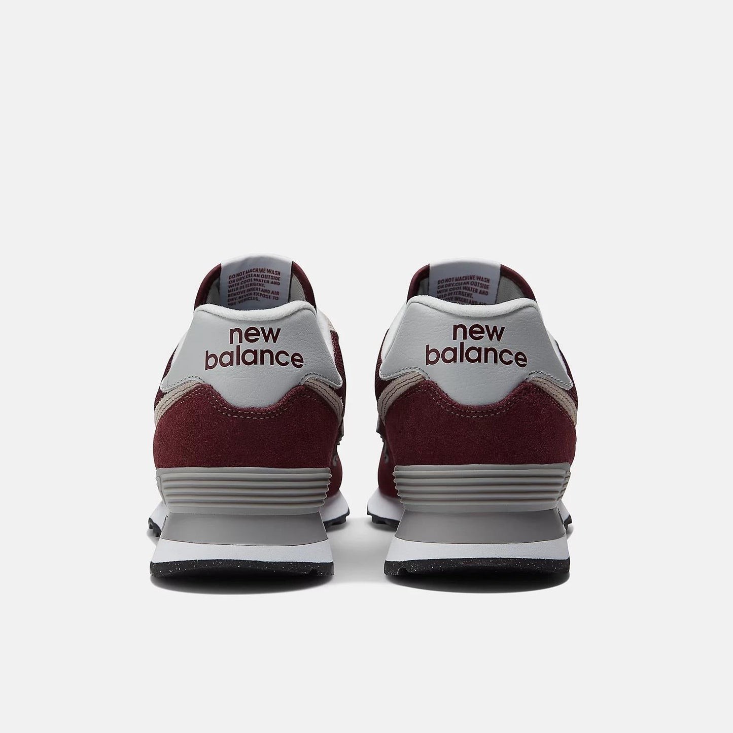 Men's Wide Fit New Balance ML574EVM Walking/Running Trainers - Exclusive - Burgundy/White ENCAP