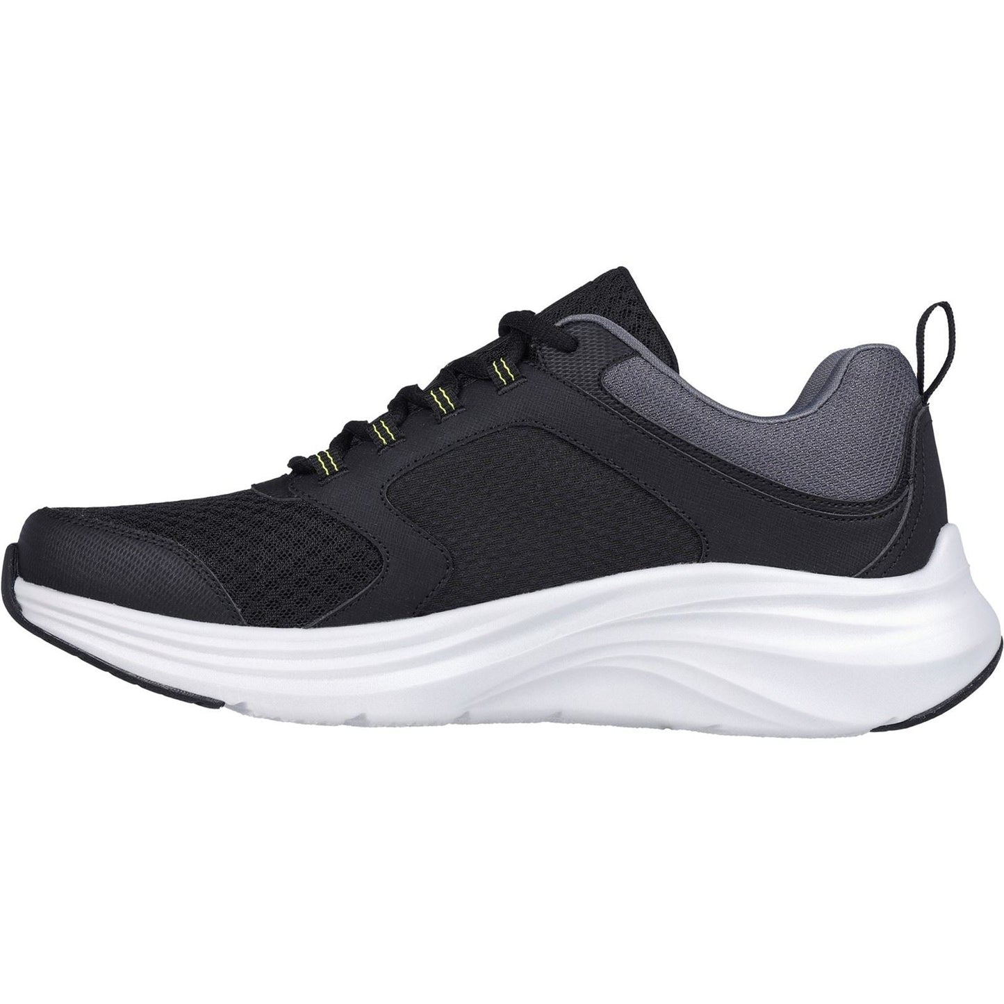 Men's Wide Fit Skechers 232628 Vapor Foam Trainers - Black/Lime