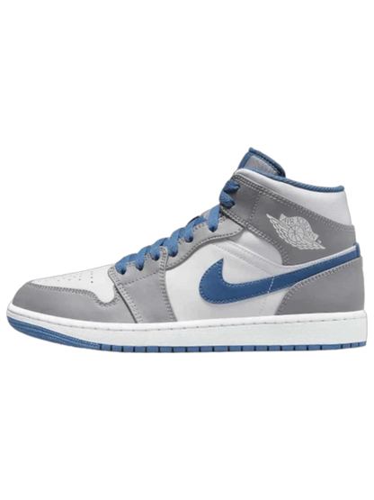 Air Jordan 1 Mid True Blue Cement