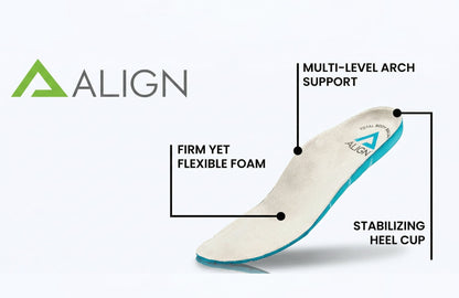 Align Burne Mens Supportive Leather Comfortable Lace Up Shoes