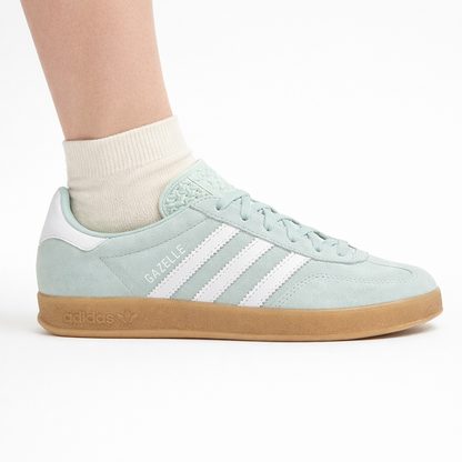 Adidas Originals Women's Ash Green Gazelle Indoor Sneakers, JS1396
