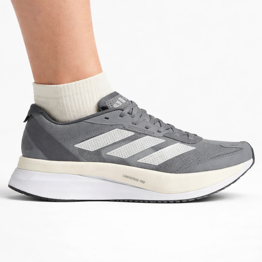 Adidas Women's Grey/Carbon Adizero Boston 11 Sneakers, GV7069 (No Box)