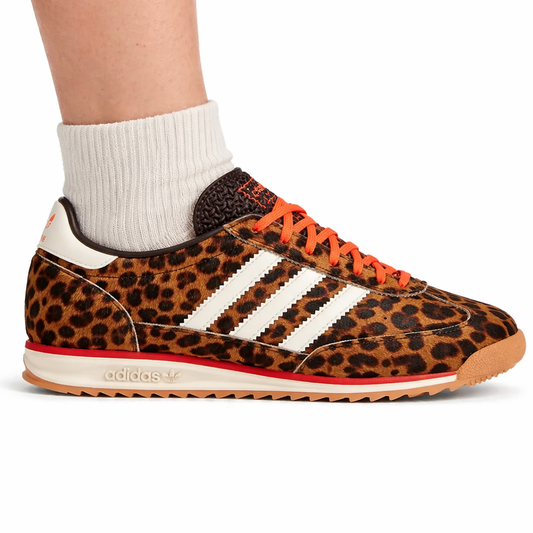 Adidas Women's Leopard Print SL 72 Sneakers, JI0189 (Damaged Box)