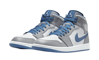 Air Jordan 1 Mid True Blue Cement