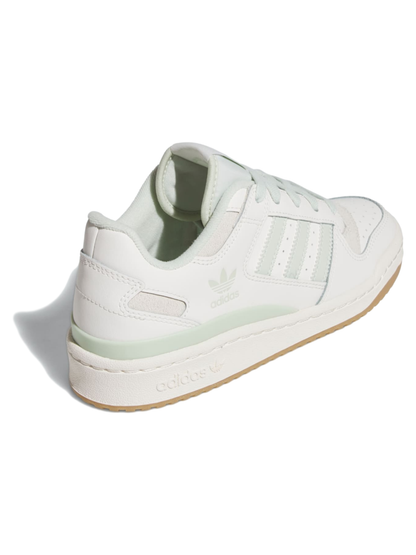 Adidas Originals Women's White/Linen Green Forum Sneakers, JR0475