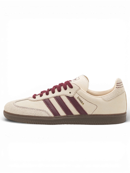 Adidas Samba OG Wonder White Maroon