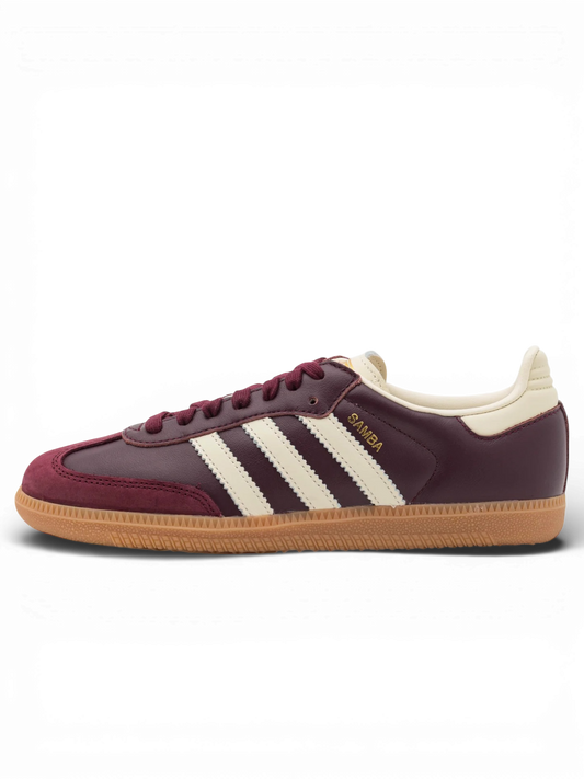 adidas Samba OG Maroon Gold Metallic