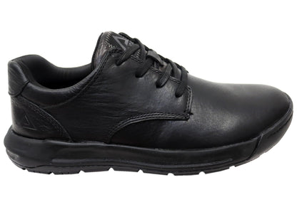 Align Erwin Mens Supportive Leather Wide Fit Comfortable Lace Up Shoes