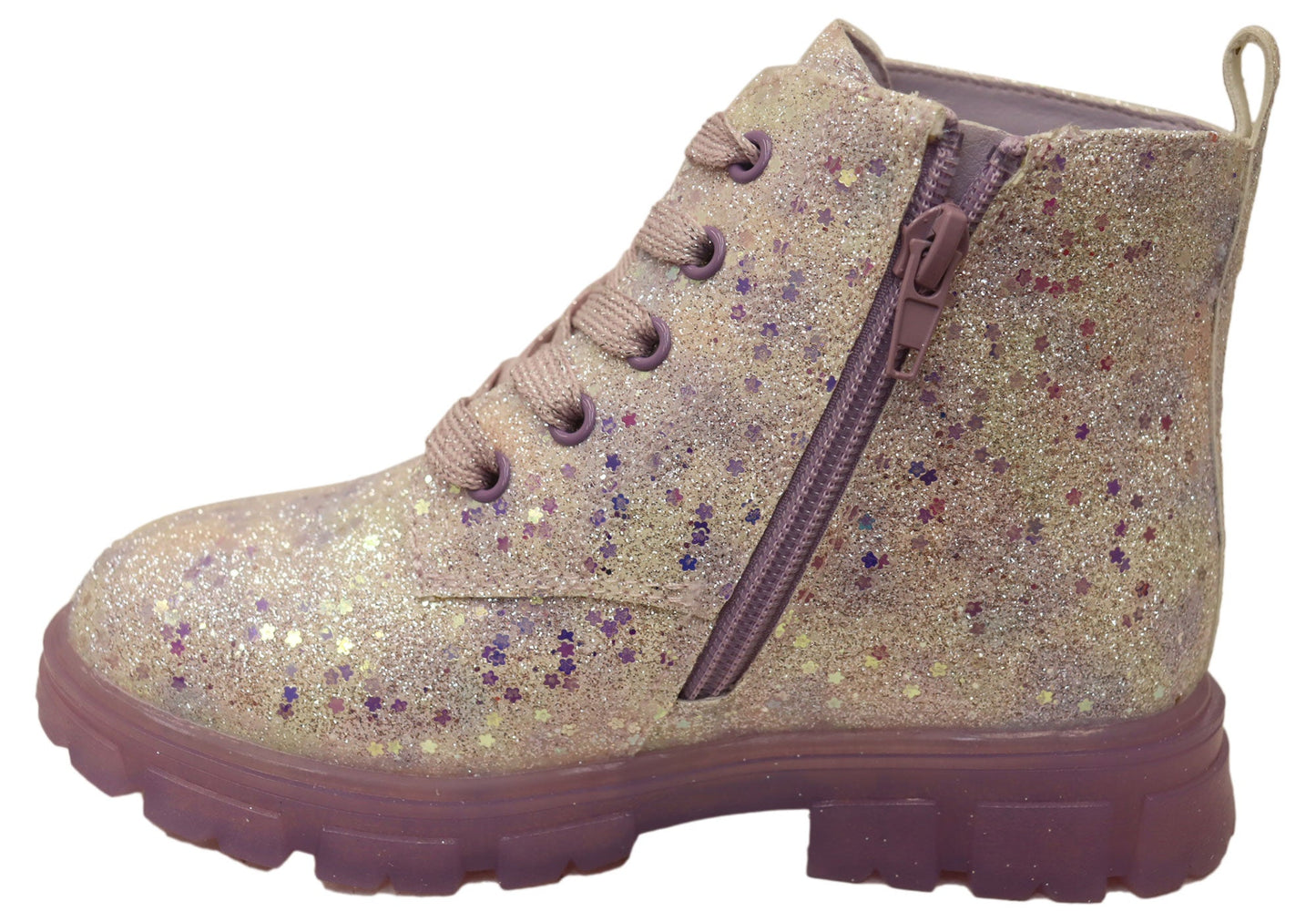 Grosby Kids Koko Lights Comfortable Girls Ankle Boots