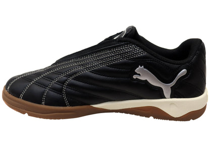 Puma Tifosi Calcio LS Mens Comfort Lace Up Casual Shoes Black Alpine