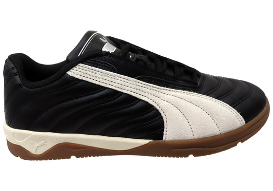 Puma Tifosi Calcio LS Mens Comfort Lace Up Casual Shoes Black Alpine