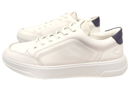 ECCO Mens Move M Sneaker Comfortable Leather Casual Lace Up Shoes