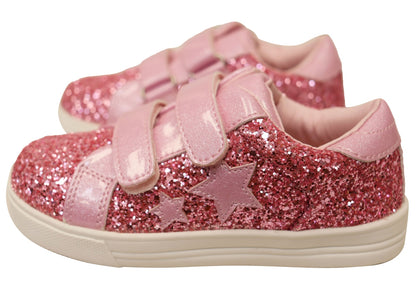 Grosby Angel Infant Toddler Junior Kids Girls Adjustable Strap Shoes