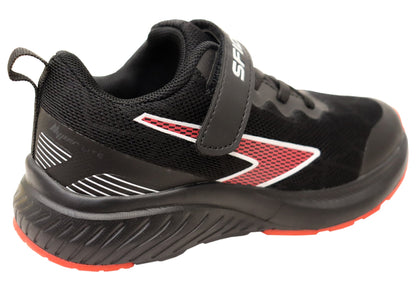 Sfida Switch Kids Boys Adjustable Strap Athletic Shoes Black Red