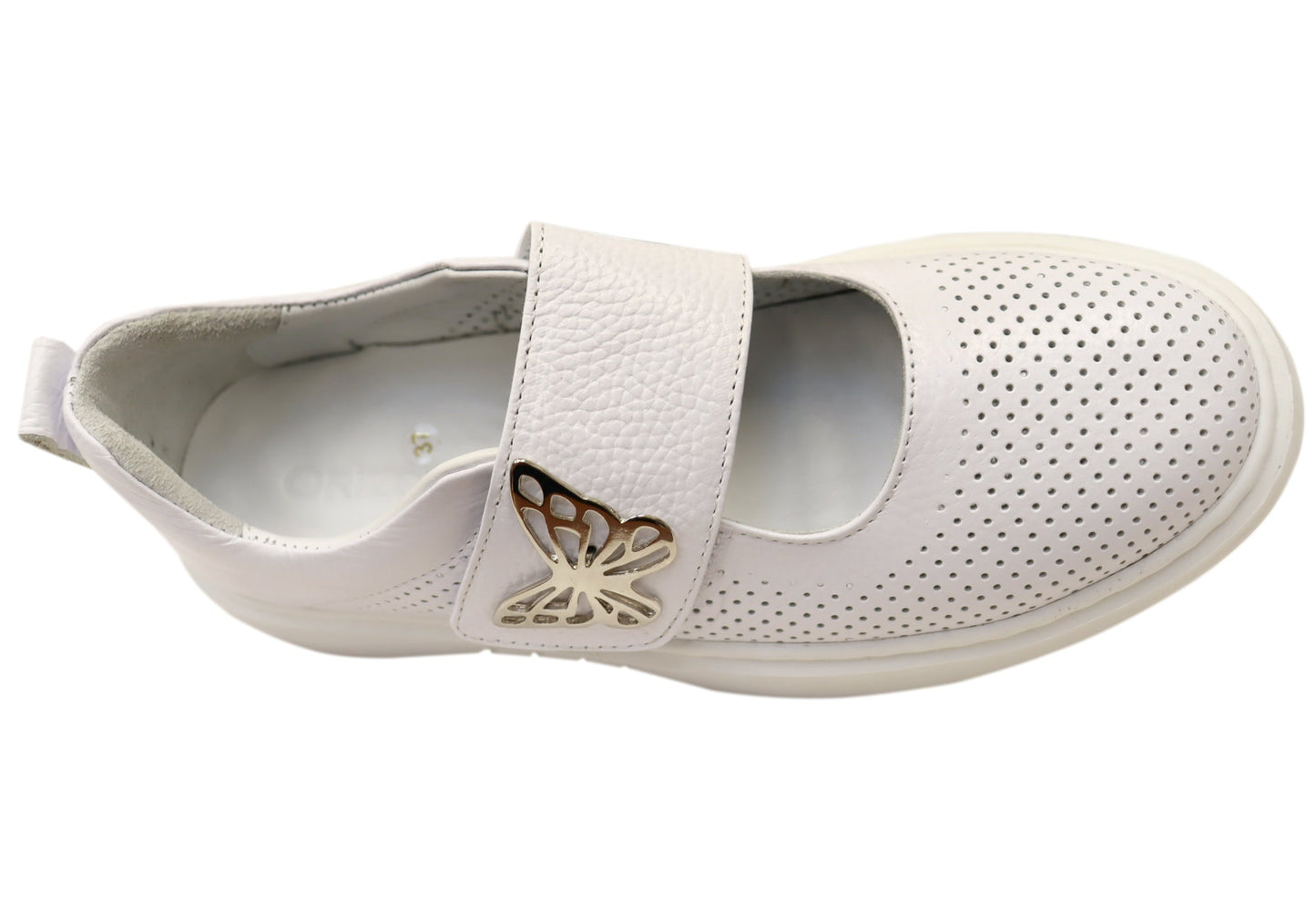 Orizonte Butterfly Womens European Comfortable Leather Mary Jane Shoes