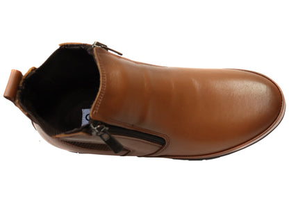 Orizonte Eres Womens European Comfortable Leather Ankle Boots