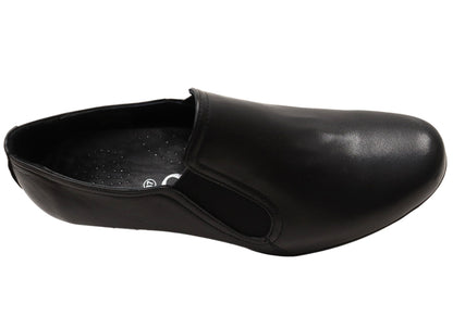 Cabello Comfort Evana Womens Leather European Mid Heel Shoes
