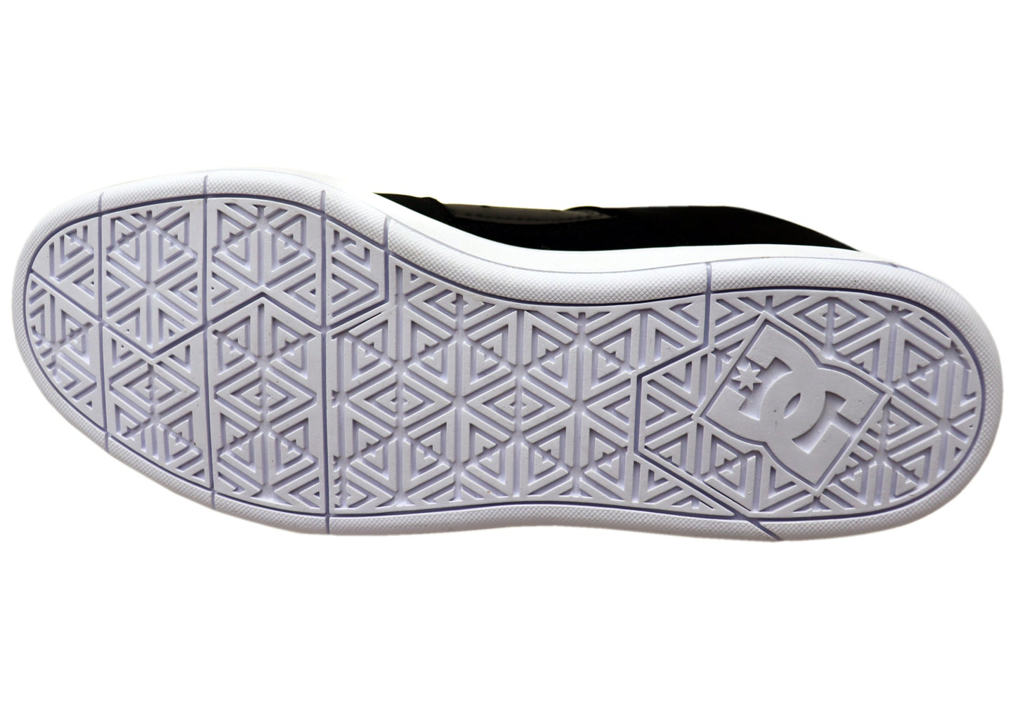 DC Shoes Mens Cure Comfortable Leather Lace Up Shoes Black