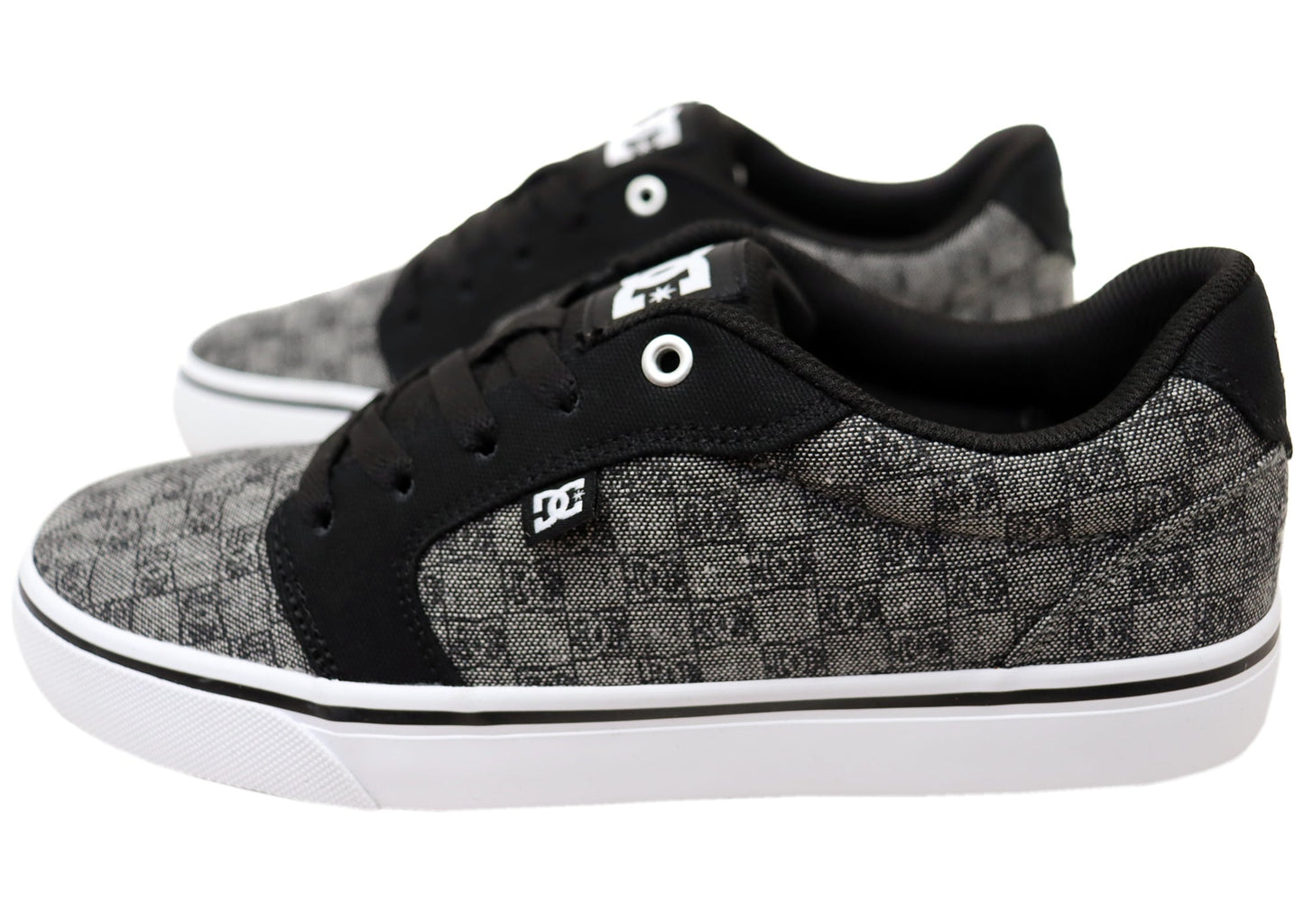 DC Shoes Mens Comfortable Anvil TX Lace Up Shoes Charcoal